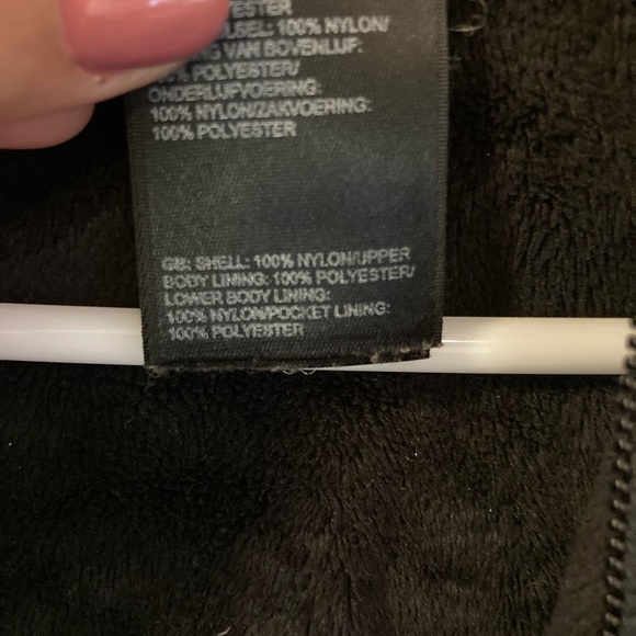 North face fleece lined hooded jacket - Picture 7 of 7